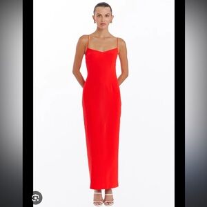 Amanda Uprichard Lawrence Maxi in Crimson